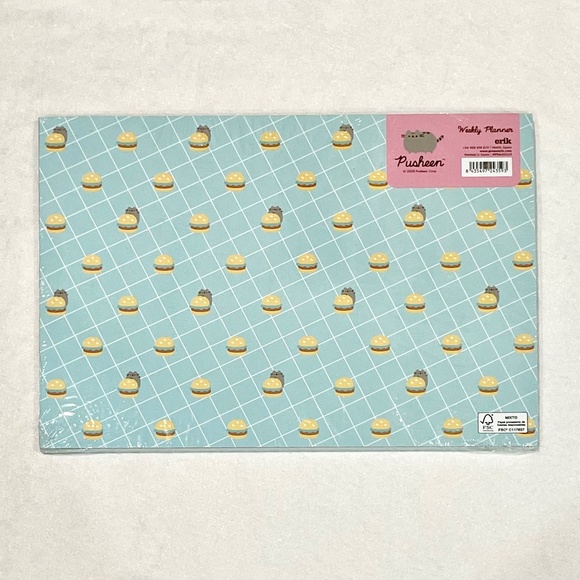 Pusheen Snacks Weekly Schedule Planner Stationary Desk Pad 2020 Kawaii Cat *NEW* - Picture 3 of 5